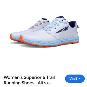 Altra Women's Superior 6 Trail Shoes - White and Orange